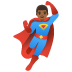 man superhero, medium-dark skin tone